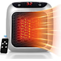 Miniatyrbilde 1 av 5: WJTG Bærbar Varmeovn, 800W Keramisk Pluggvarmer, Elektrisk Romvarmer med Fjernkontroll, 12H Timer, LED-Skjerm, 2 Varmeinnstillinger