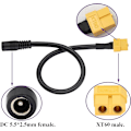 Miniatyrbillede 3 af 5: XT60 til DC-stikkabel XT60 Hun til DC5.5mm X 2.5mm Hun Kabel Strømstik til TS100 Loddejerns