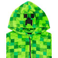 Pikkukuva 3 / 4: 140cm Minecraft Unisex Lasten Onesie Vihreä Pikselöity Creeper