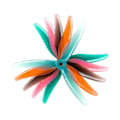Miniatyrbild 3 av 5: 24 st 51466 V2 FPV Propeller 5 tum 3-bladiga Propeller Drönare Propeller för FPV RC Racing Drone Orange