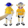 Miniatyrbild 2 av 5: 58cm Jeffy Plyschleksak Jeffy Hatt Handdocka Spel Fylld Dock Barnpresenter-r