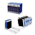 Miniatyrbillede 5 af 5: CD Holder 2-pak, klare akryl CD-organisatorer, CD-displaystativ til mediehyldeopbevaring og Or