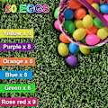 Miniatyrbilde 2 av 5: 50 Stykk Plastpåskeegg, 2 3/8\" (6cm) Fyllbare Påskeegg, Plast Egg For Eggjakt