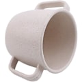 Miniatyrbilde 3 av 5: Tohåndtskopp Solid Farge Drikkkopp Melk Kaffekopp Servise For Hjem, Enkel Å Bruke (1stk, Beige)