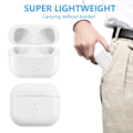 Miniatyrbild 5 av 5: Trådlöst Laddningsfodral Ersättning Kompatibel med AirPods 3:e Generation Laddningsfodral med Snabbladdning och Bluetooth Parnings Synkknapp (Vit)