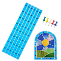 Miniatyrbild 1 av 4: Layoutblock-system för färgade glaspaneler, fri böjning, bekvämt att lägga ut raka linjer eller A