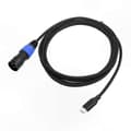 XLR 3-Pin Hane till USB-C Kabel för Ljudenheter - 1M Längd