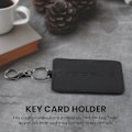 Miniatyrbillede 4 af 5: Nøglekort Holder til Model 3, Anti-Støv Let Læder med Nøglering til Model 3 Tilbehør Sort