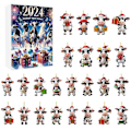 Miniatyrbillede 2 af 3: Julekalender 2024 Børn 2024 Julekalender Nedtælling 24 Dages Julekalender Sød Ko Julepynt Vedhæng Juleko Figurer A