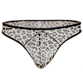 Pikkukuva 1 / 4: Kuumat seksikkäät miesten leopardikuvioiset pussialushousut G-string stringit