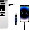 Miniatyrbilde 2 av 4: USB C til USB 3.0 Adapter USB C Hunn til USB A Hunn Adapterkontakt