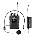 Miniatyrbillede 1 af 5: UHF Trådløst Mikrofon Headset med Sender og Modtager, LED Digital Display Bodypack - CDSX f26