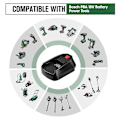 Miniatyrbillede 4 af 5: Batteriadapter til brug for Bosch 18V Li-ion batteri BAT618 på Home Lithium elværktøj, erstatter alle 18V grønne og blå adaptere