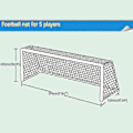 Miniatyrbild 3 av 5: 3*2 meter fotbollsmålnät fotbollsmålnät fotbollsmålnät, 3x2m fotbollsmålnät bärbart