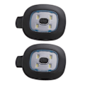 Miniatyrbilde 3 av 5: 2 stk USB-oppladbare lys for LED-lue, utskiftbar hodelysklokke DIY-lue-lys for menn og kvinner