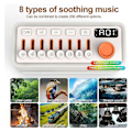 Miniatyrbillede 2 af 5: White Noise Sleep Sound Machine med 8 Naturlyde, Bærbar Bluetooth Højttaler, 12 Farver Natlampe