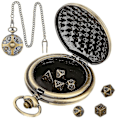 Miniatyrbild 2 av 4: Mini Dnd Tärningsset Steampunk Växel Fickur Tärningsset Metall Dd Tärningar Rollspel Brädspel Tillbehör För Bordsäventyr b
