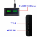 Miniatyrbillede 5 af 5: Batteri LED USB Dobbeltlader Kompatibel med Nikon EN-EL14 MH-24 & Nikon D5200 DSLR Kamera
