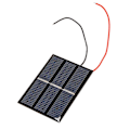 Miniatyrbillede 2 af 4: 2 stk. 1,5V 400mA 80x60mm - Mini Solcellepaneler til Solcellepaneler - DIY-projekter - Legetøj - Batteri C