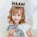 Miniatyrbillede 5 af 5: Prinsessekroner og tiaraer til små piger - Krystalprinsessekrone, fødselsdag, skolebal, udklædningsfest, dronninge rhinstenskroner