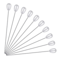 Miniatyrbillede 1 af 5: 400 stk Lange Tåreformede Perle Pins Straight Corsage Pins Sy Pins Boutonniere Pins til Syning Craf