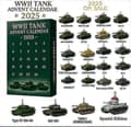 WWII TANK Julekalender Blind Box Juletræspynt