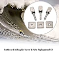 Pikkukuva 3 / 3: 3 Surfboard Longboard Liukuvan Evän Ruuvi- ja Evälevyn Vaihtosetti Stand Up Paddle Body Boardille - Plemdea