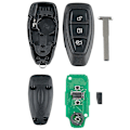 Miniatyrbild 2 av 5: Smart bilnyckel med fjärrkontroll, 3 knappar, passar Ford Focus C-Max Mondeo Kuga Fiesta B-Max 433MHZ