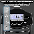 Miniatyrbilde 2 av 5: Ny grepstyrke-tester, 180 kg/396 lbs Digital hånddynamometer grepstyrkemåler USB LCD-skjerm Håndgrep Dynamometer