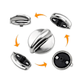 Miniatyrbilde 4 av 5: 5 stk WB03K10303 Overflatebrennerkontrollknapp Komfyrknapper Erstatter WB03K10208, AH3486484, EA3486484,