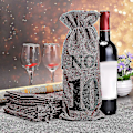 Miniatyrbillede 5 af 5: 1 til 10 Burlap Vinposer Blind Vinsmagning, Vinposer Bryllup Bordnumre, Vinsmagning Tasker, Fest