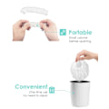 Miniatyrbilde 4 av 5: 100 stk Engangs Dusjhetter, Dusjhetter Større Tykk Transparent Vanntett Plast Elastisk Hår Dusjhetter, Passer for Damer Barn Jenter