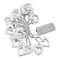 Miniatyrbilde 2 av 2: 20 LED Hjerteformede Feelysslynger - 3 Meter, Batteridrevet - Ideelt for Hage, Ferie, Bryllup, Bursdagsfest