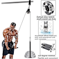 Miniatyrbild 4 av 5: Remskivan Remskiva, 90mm Repskive med Sling och D-krok, 360 Swivel, För Lat Pulley System, Hemmagym Utrustning