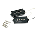 Miniatyrbilde 5 av 5: P Bass Humbucker Pickup Forhåndstilkoblet Set For W/ 1t1v 1jack, 4-strengers Bass Pi