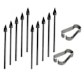 Miniatyrbilde 1 av 5: For Stylus Nib S6 Nib S7 Refill N10 Utskiftbar S22 Nib N20 Universal Refill 10 Svarte Refiller + 2 C