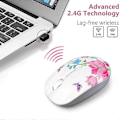 Miniatyrbillede 4 af 4: Trådløs Mus Bluetooth Dual-mode Til PC, Laptop, Notebook, Computer, Macbook, Mindre Støj