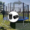 Miniatyrbild 5 av 5: Trampolinskydd Trampolin Ändskydd Trampolinkrok Trampolin Reservdelar Trampolintillbehör Stolpskydd för Trampolinnät Pinnar 32 MM 8 Stycken Svart