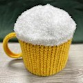 Miniatyrbillede 2 af 5: Sjov 3D Ølkrus Strikket Hue Komfortabel Tyk Kuldebeskyttende Beanie Til Kvinder Mænd