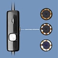 Miniatyrbild 3 av 5: HD305 3m Lång 7mm Hårdtrådskamera Objektiv Mikroskop för iPhone iP System Endoskop