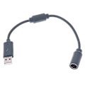 Pikkukuva 1 / 5: Xbox 360 Johdotettu Ohjain USB Irrotettava Adapteri Kaapeli Johto - Harmaa 23cm Hfmqv
