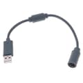 Xbox 360 kabeladapter för trådbunden handkontroll USB Breakaway - Grå 23 cm Hfmqv