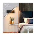 Miniatyrbild 2 av 5: Dimbar LED Vägglampa Inomhus, Roterande Modern Väggbelysning 6W Aluminium Justerbar Vägglampa Svart Sänglampa Sovrum Läslampor, 30cm