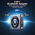 Miniatyrbillede 3 af 3: SSRGV Joyroom FM Bluetooth 5.3 FM/AUX Bluetooth Billadapter Billader  Basforstærkning 3 Porte PD&QC 3.0 FM Bluetooth Billadapter