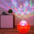 Miniatyrbilde 4 av 5: Mareritt før jul Fargerik roterende lys Bil lys Bouncer Lantern USB liten ball Jul nattlys