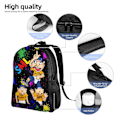 Miniatyrbild 5 av 5: SML Jeffy Logo Unisex Ryggsäck Laptop Skolväska College Student Satchel Lätt Basic Dagryggsäck För Vuxen Tonåring Barn