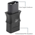 Miniatyrbilde 2 av 5: 2 stk 2-pins IEC 320 C8 hann til IEC 320 C9 hunn AC-adapter 6A/250V Industriell strømkonverter