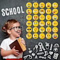 Miniatyrbild 5 av 5: DWW-Emoji-magnet Kylskåp Whiteboard Dekorativa Klassrumsskåp Diskmaskin Söta och Roliga Pojke och Flicka Favoritgåva (30 Emoji-magneter)