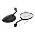 Miniatyrbilde 4 av 5: Areyourshop PAR BAKSPEIL M8 for PIAGGIO ZIP 2T 4T 25 50 100 125 1993-2020 NY