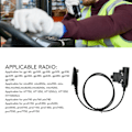 Miniatyrbillede 3 af 5: SSRGV Radio Walkie Talkie Adapterkabel Push-to-Talk U94 PTT Headset-stik til Motorola GP140 GP320 GP328 GP338 GP340